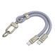 Дата кабель-шнурок Hoco GH5 Elegant Type-C to Type-C (0.21m) 75212 фото 4