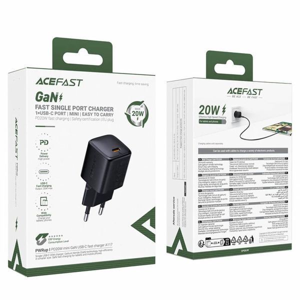 МЗП Acefast A117 mini PD20W GaN (1USB-C) 85613 фото