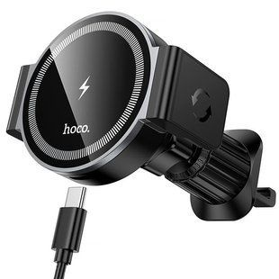 Автотримач з БЗП Hoco HW35 Power 15W (air outlet) 81802 фото