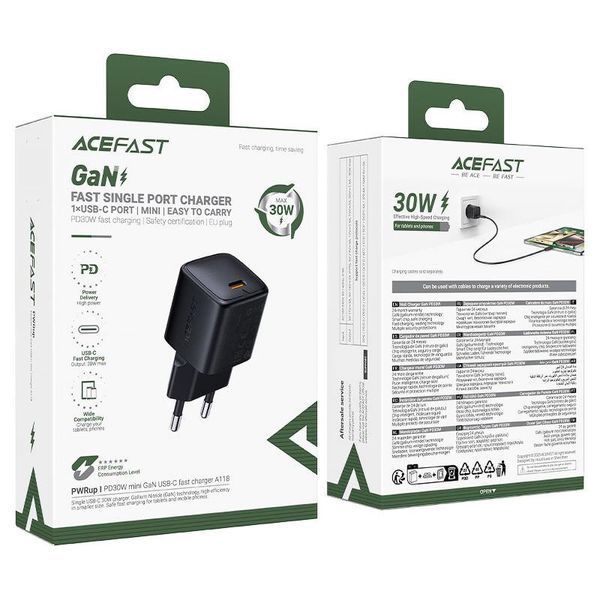 МЗП Acefast A118 PD30W GaN (1USB-C) 81597 фото