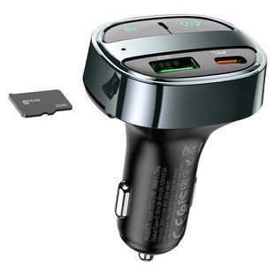 АЗП FM модулятор Hoco E70 PD30W+QC3.0 (1USB-A/1C) 57457 фото