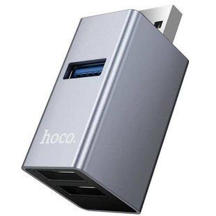 Перехідник HUB Hoco HB54 3in1 (USB to 2xUSB2.0+USB3.0) 00000084259_1 фото
