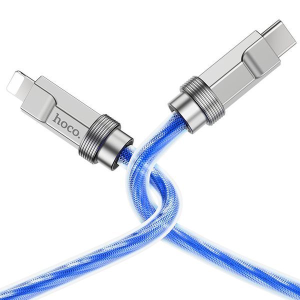 Дата кабель Hoco U113 Solid 20W Type-C to Lightning (1m) 69089 фото